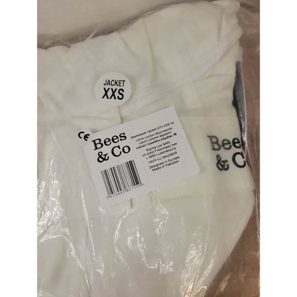 Bees & Co K75 Natural Cotton Beekeeper Jacket with Square Veil Size XXS - Picture 2 of 4